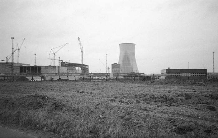 Baustelle des Kernkraftwerks Stendal. Quelle: Bundesstiftung Aufarbeitung, Fotobestand Klaus Mehner, 88_1013_WIF_AKW_04