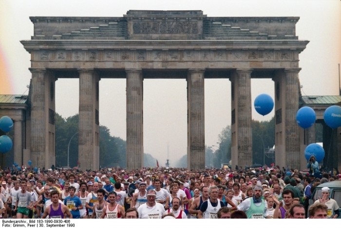 Berlin-Marathon am 30. September 1990.