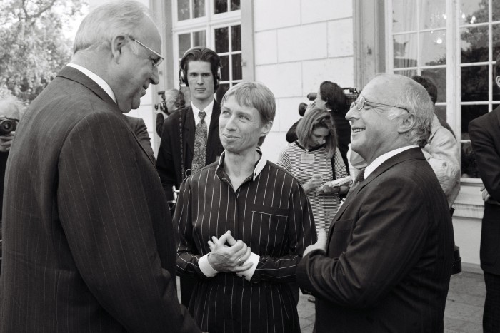 Helmut Kohl, Regine Hildebrandt und Norbert Blüm. Quelle: Bundesregierung / Lemmerz